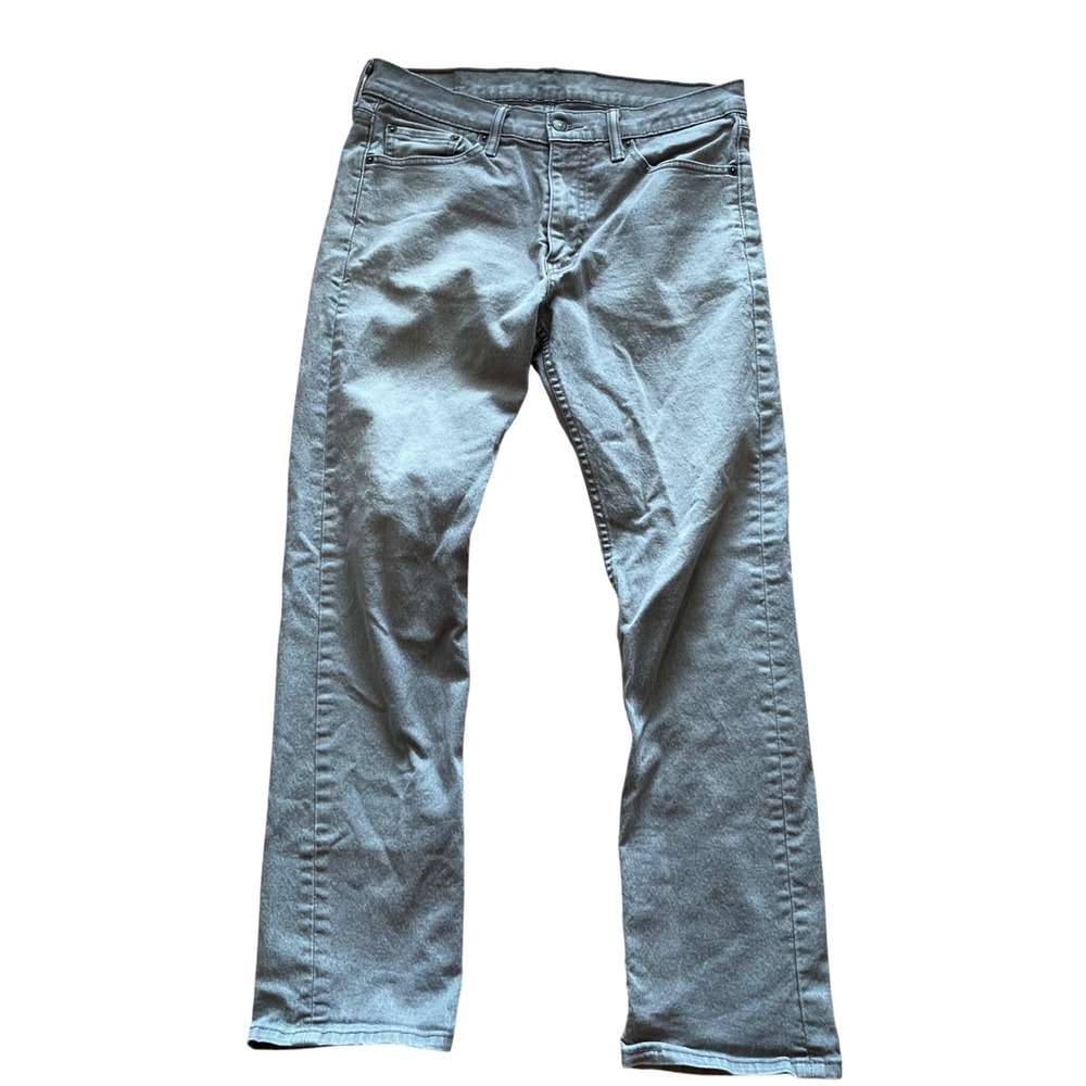 Levis 513 Slim Straight Jeans Mens 31x30‎ Grey Denim PC9-08513-0338